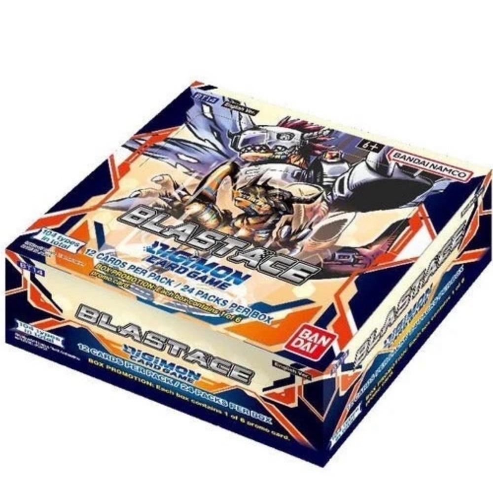 Digimom Card Game BLAST ACE BT14 English Booster Box (24 Packs) SEALED